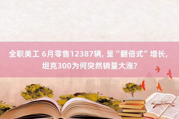 全职美工 6月零售12387辆, 呈“翻倍式”增长, 坦克300为何突然销量大涨?