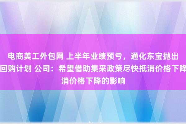 电商美工外包网 上半年业绩预亏，通化东宝抛出增持、回购计划 公司：希望借助集采政策尽快抵消价格下降的影响